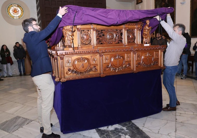 El Nazareno estrenará este Miércoles Santo unas andas procesionales realizadas en Sevilla